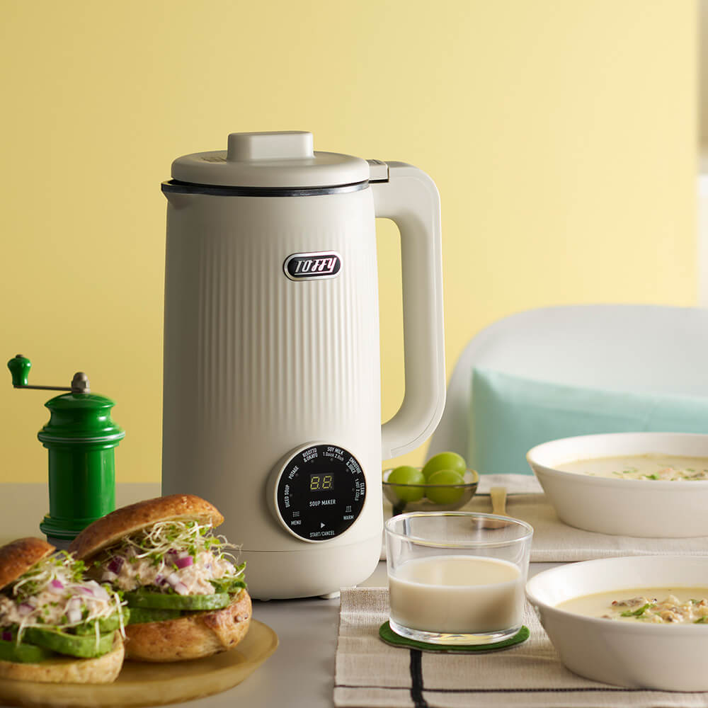 Toffy オートスープブレンダー〈セラミックコートタイプ〉　 グレージュ K-AS2-GE