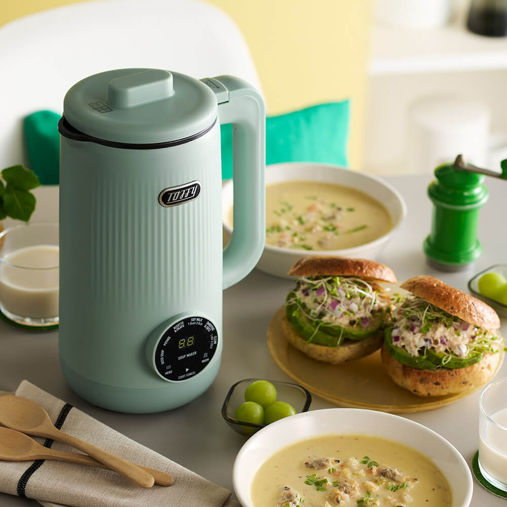 Toffy オートスープブレンダー〈セラミックコートタイプ〉　 ペールアクア K-AS2-PA