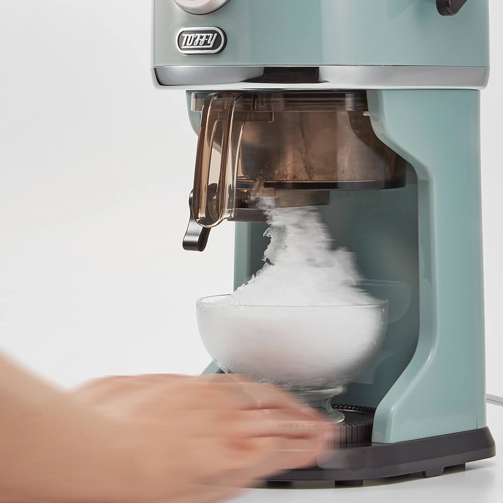 Toffy コンパクト電動ふわふわかき氷器 K-IS16-PA ペールアクア