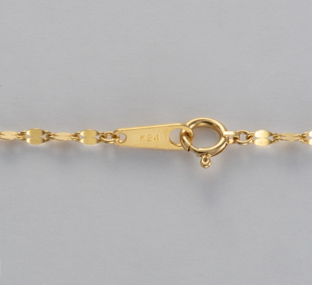 純金　ペタルチェーン　約1.2ｇ