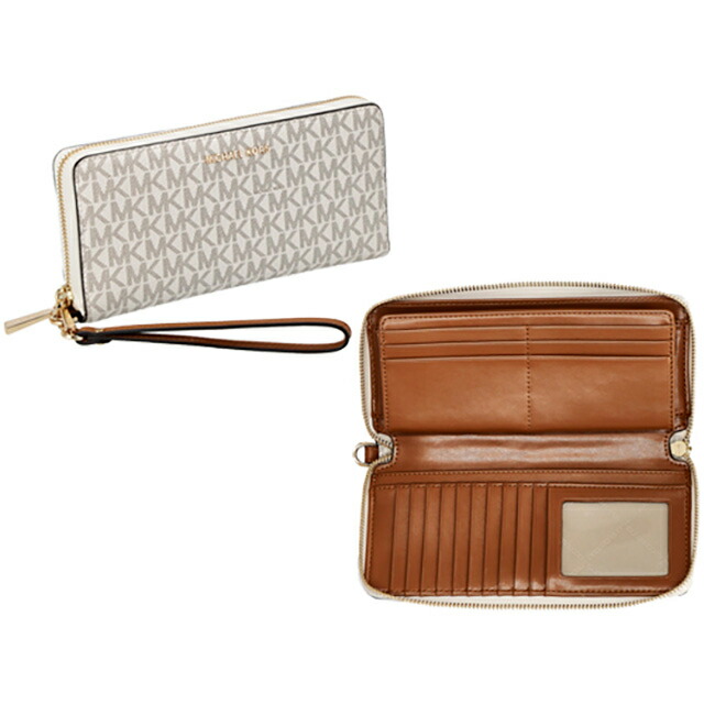 マイケルコース 長財布 メンズ レディース ブランド MICHAEL KORS 32F1GJ6E7B バニラホワイト