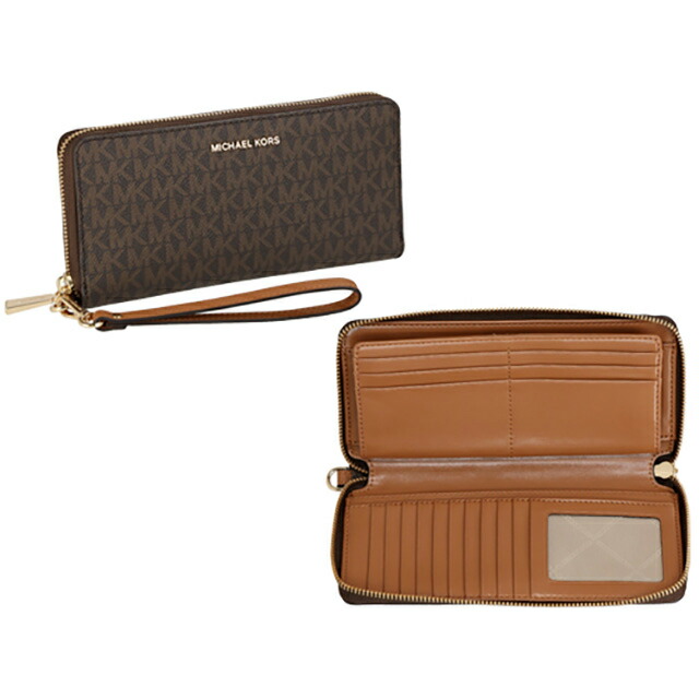 マイケルコース 長財布 メンズ レディース ブランド MICHAEL KORS 32F1GJ6E7B ダークブラウン