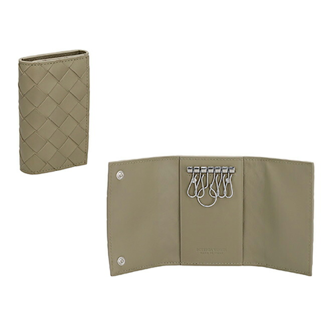 ボッテガ・ヴェネタ キーケース メンズ レディース ブランド BOTTEGA VENETA 630336-V3US1 カーキベージュ 高級 おしゃれ プレゼント 実用的