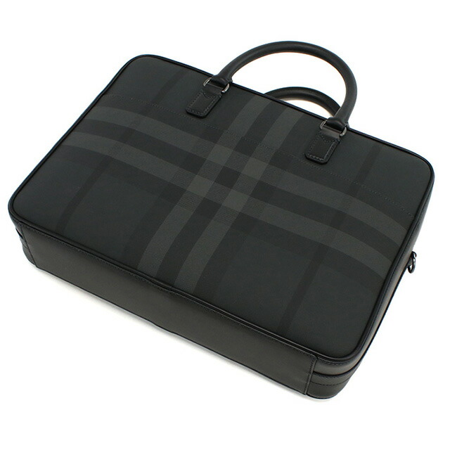 バーバリー ブリーフケース メンズ BURBERRY ルーマニア 8065338 CHARCOAL グレー系 バッグ 軽量 A4 ノートpc ブランド 高級 おしゃれ プレゼント 男性 実用的 かっこいい