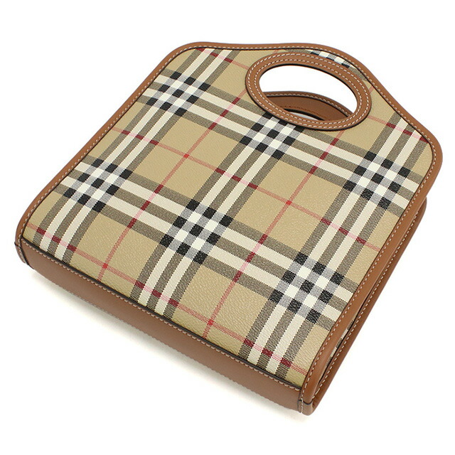 バーバリー ハンドバッグ レディース ブランド BURBERRY 8066166 BRIAR BROWN バッグ 軽量 小さめ 手提げ 高級 おしゃれ プレゼント 女性 実用的 かわいい