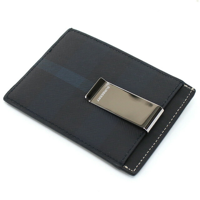 バーバリー カードケース メンズ BURBERRY モルドバ 8074691 DARK CHARCOAL BLUE ネイビー系 財布 定期入れ ブランド 高級 おしゃれ プレゼント 実用的