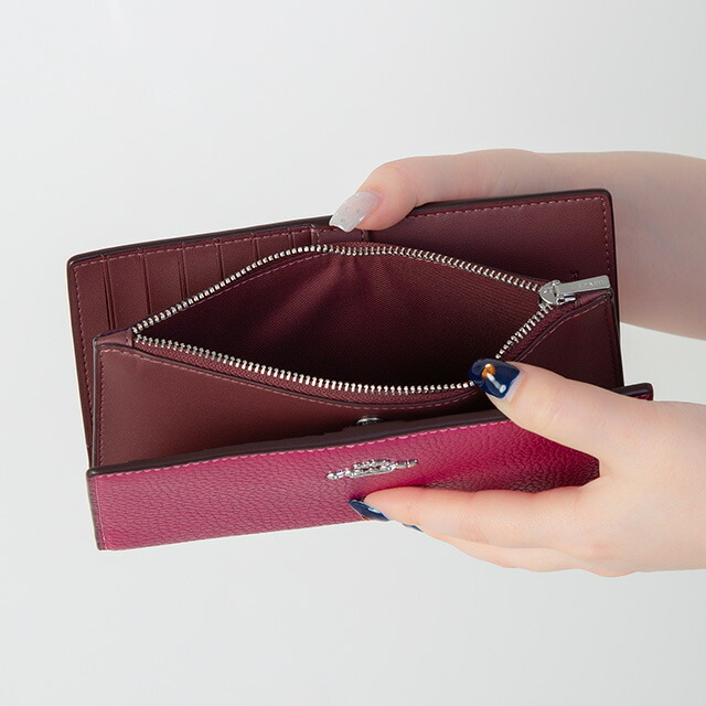 コーチ 長財布 メンズ レディース ブランド COACH C8329 SVC0X ブライトバイオレット ピンク ウォレット 高級 おしゃれ プレゼント 実用的