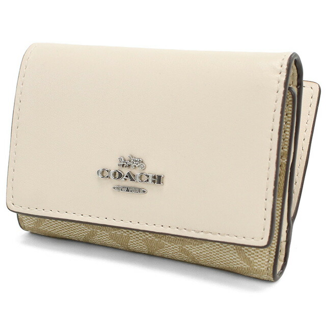 コーチ 三折財布小銭入付き レディース ブランド COACH CM761 ホワイト 財布