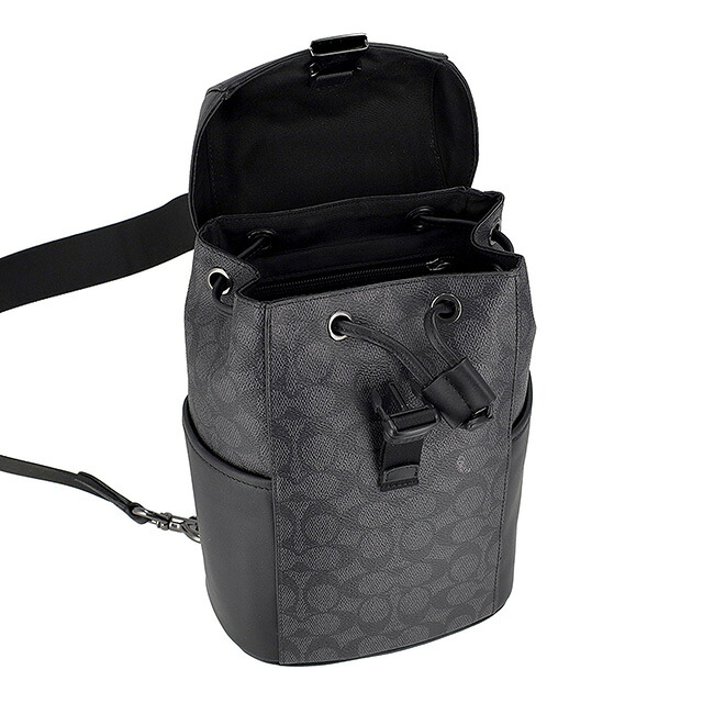 コーチ ボディバッグ ウエストポーチ メンズ アウトレット ブランド COACH CT712 QBMI5 チャコール/ブラック ショルダーバッグ 斜めがけ 軽量 小さめ 高級 おしゃれ プレゼント 男性 実用的 かっこいい