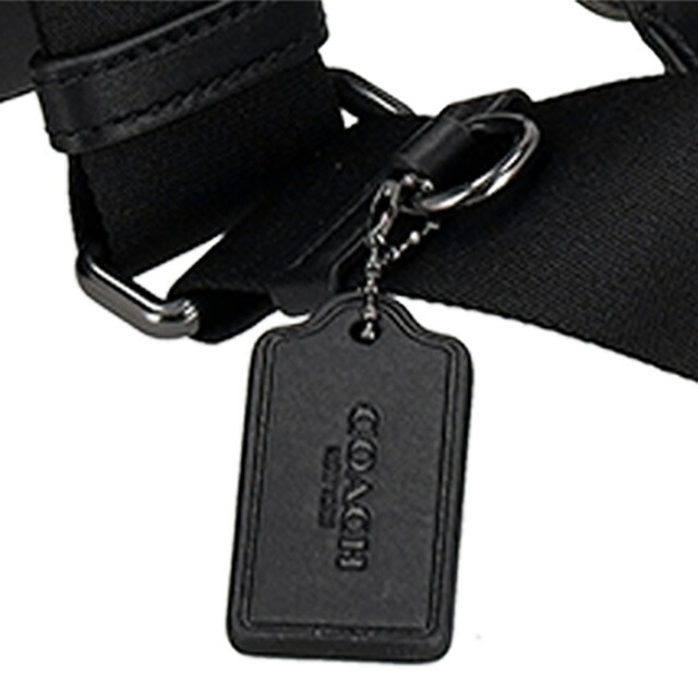 コーチ ボディバッグ ウエストポーチ メンズ アウトレット ブランド COACH CY801 QBMI5 チャコール/ブラック ショルダーバッグ 斜めがけ 軽量 小さめ 高級 おしゃれ プレゼント 男性 実用的 かっこいい