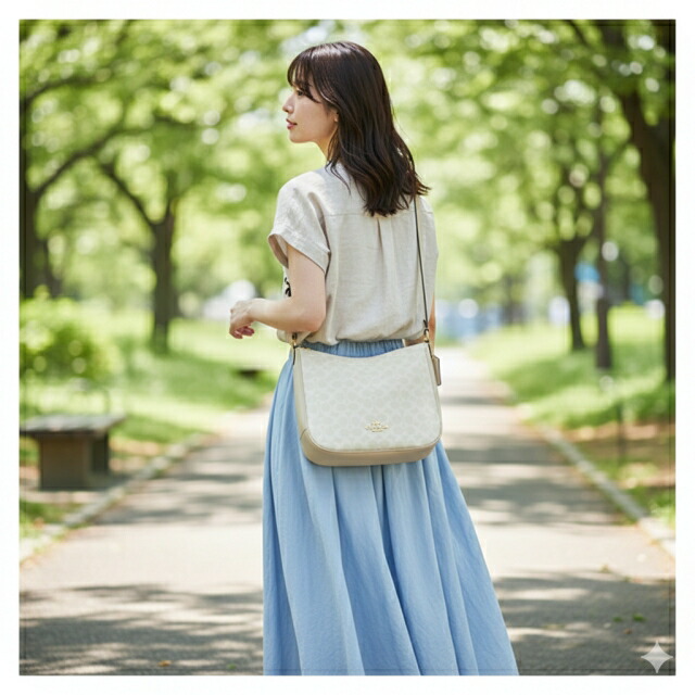 コーチ ショルダーバッグ メッセンジャーバッグ レディース アウトレット ブランド COACH CZ177 IMXU5 ホワイト 斜めがけ 高級 おしゃれ プレゼント 女性 実用的 かわいい