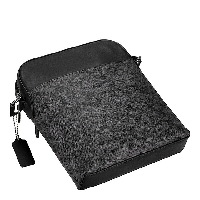 コーチ ショルダーバッグ メッセンジャーバッグ メンズ アウトレット ブランド COACH CZ398 QBMI5 ブラック 斜めがけ 高級 おしゃれ プレゼント 男性 実用的 かっこいい