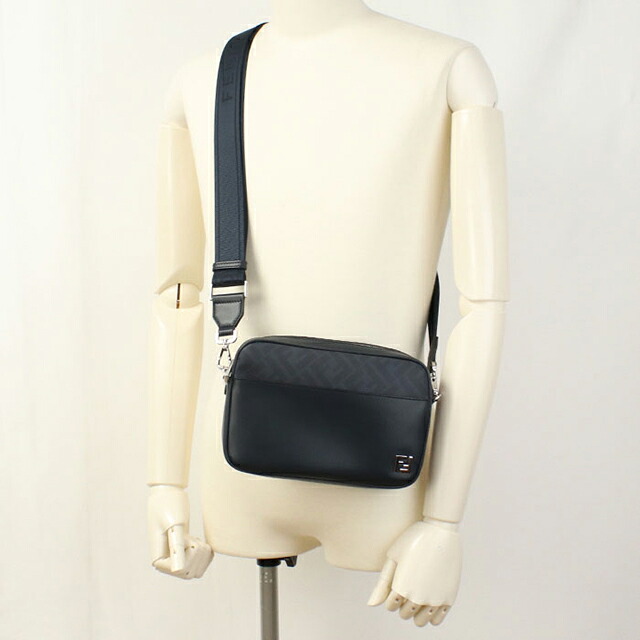 フェンディ 斜め掛け ショルダーバッグ メンズ ブランド FENDI 7M0286 ネイビー