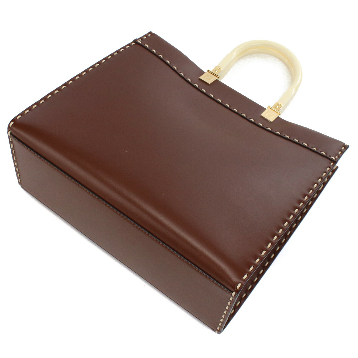 フェンディ トートバッグ レディース FENDI レザー イタリア 8BH386 ブラウン系 バッグ 軽量 手提げ ブランド 高級 おしゃれ プレゼント 女性 実用的 かわいい