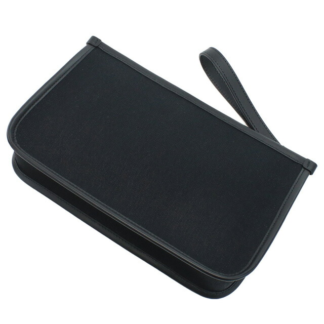 フェラガモ クラッチバッグ メンズ FERRAGAMO ポリアミド コットン ポリウレタン レザー イタリア 24-0971 ブラック バッグ ビジネス 軽量 小さめ ミニバッグ ブランド 高級 おしゃれ プレゼント 男性 実用的 かっこいい