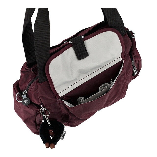 キプリング ハンドバッグ レディース ブランド Kipling KI41891QG MULBERRY MOCHA ボルドー 軽量 小さめ 手提げ 高級 おしゃれ プレゼント 女性 実用的 かわいい