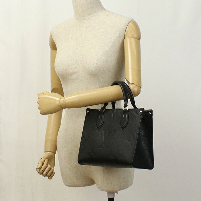 ルイヴィトン トートバッグ レディース ブランド LOUIS VUITTON アンプラント オンザゴー PM M45653 ブラック バッグ 軽量 手提げ 高級 おしゃれ プレゼント 女性 実用的 かわいい