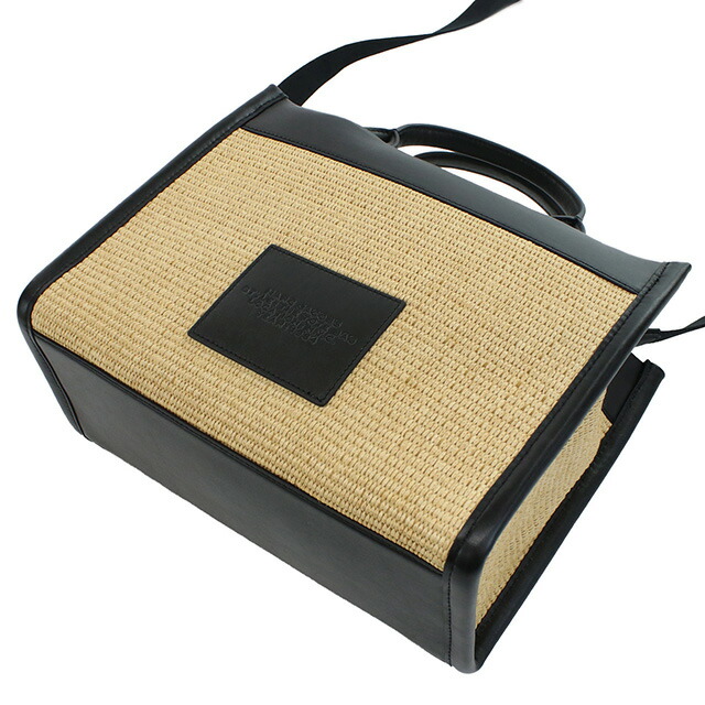 マーク・ジェイコブス トートバッグ レディース MARC JACOBS THE STRAW TOTE ベトナム 2P3HTT014H02 NATURAL ベージュ系 ブラック バッグ 軽量 手提げ ブランド 高級 おしゃれ プレゼント 女性 実用的 かわいい