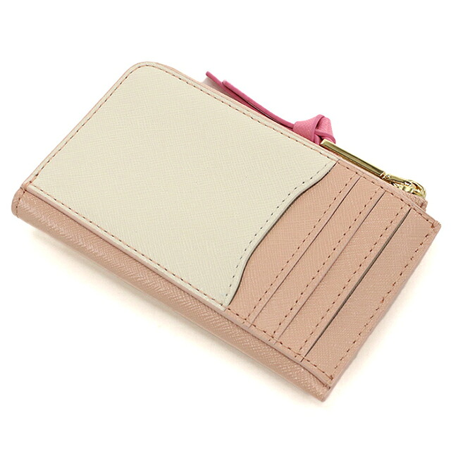 マークジェイコブス キーリング付小銭入れ レディース ブランド MARC JACOBS THE TOP ZIP MULTI WALLET フラグメントケース 2F3SMP063S07 ROSE MULTI