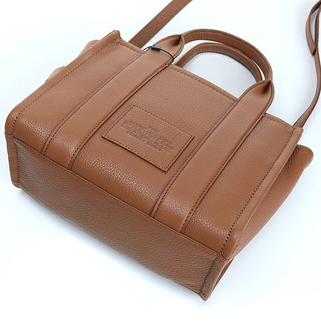 マークジェイコブス トートバッグ レディース ブランド MARC JACOBS MINI TRAVELER TOTE 2WAY レザー H009L01SP21 ブラウン 軽量 手提げ 高級 おしゃれ プレゼント 女性 実用的 かわいい