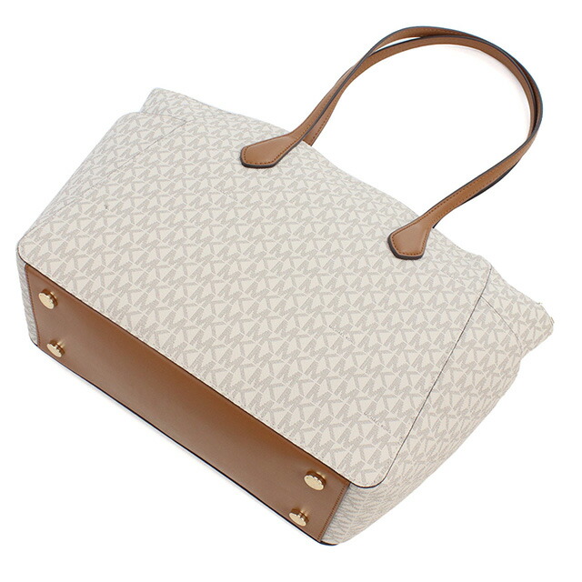 マイケルコース トートバッグ レディース ブランド Michael Kors MARILYN ミャンマー 30S2G6AT2B VANILLA-ACRN ホワイト系 ブラウン系 バッグ 軽量 手提げ 高級 おしゃれ プレゼント 女性 実用的 かわいい