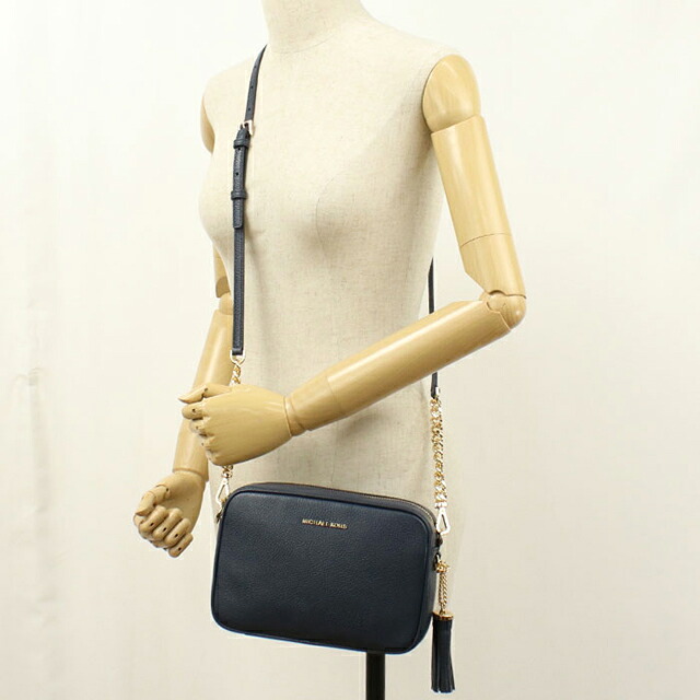 マイケルコース 斜め掛け ショルダーバッグ レディース ブランド MICHAEL KORS JET SET レザー 32F7GGNM8L ネイビー