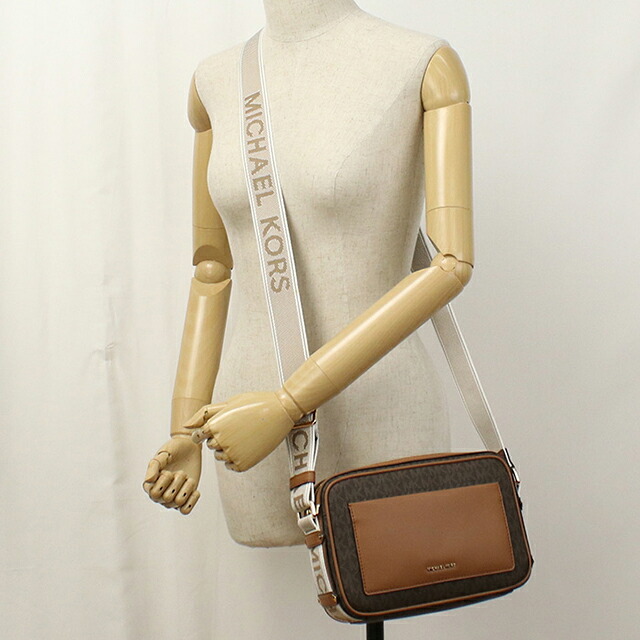 マイケルコース 斜め掛け ショルダーバッグ レディース ブランド MICHAEL KORS MAEVE 32R5G5VC9B ブラウン