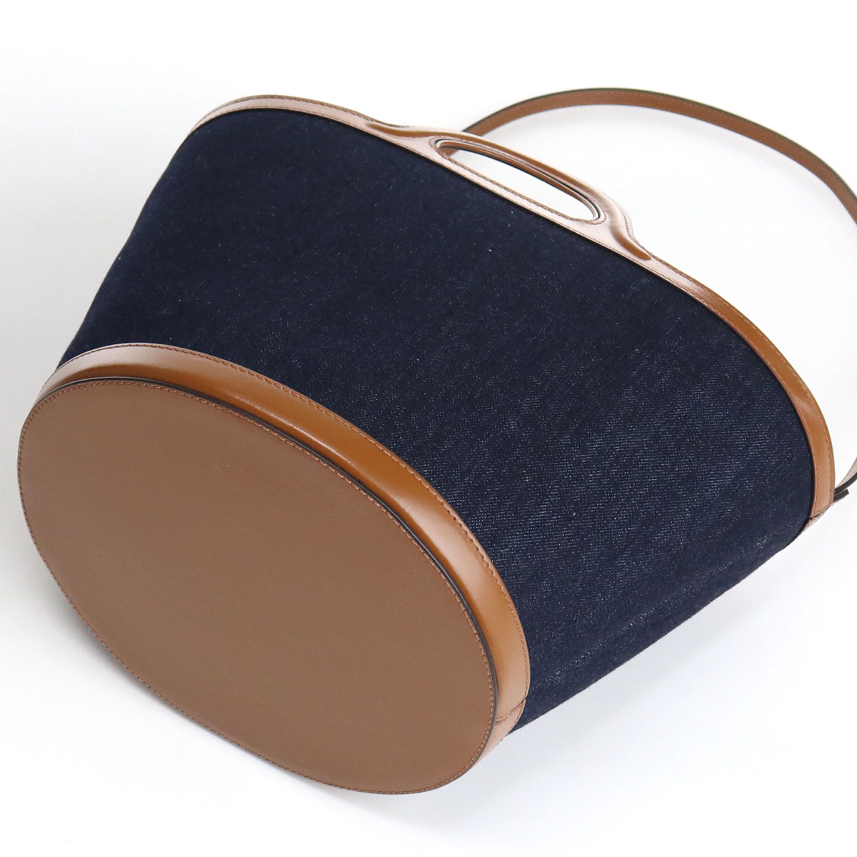 マルニ トートバッグ レディース MARNI コットン カーフレザー イタリア BMMP0097L1 ネイビー系 バッグ 軽量 手提げ ブランド 高級 おしゃれ プレゼント 女性 実用的 かわいい