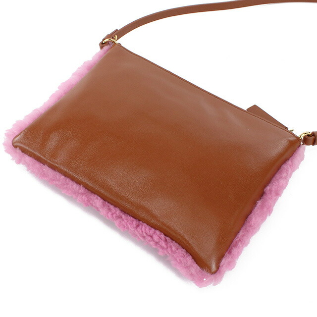 マルニ 斜め掛け ショルダーバッグ レディース ブランド MARNI レザー PHMO0011L0 ピンク系 バッグ