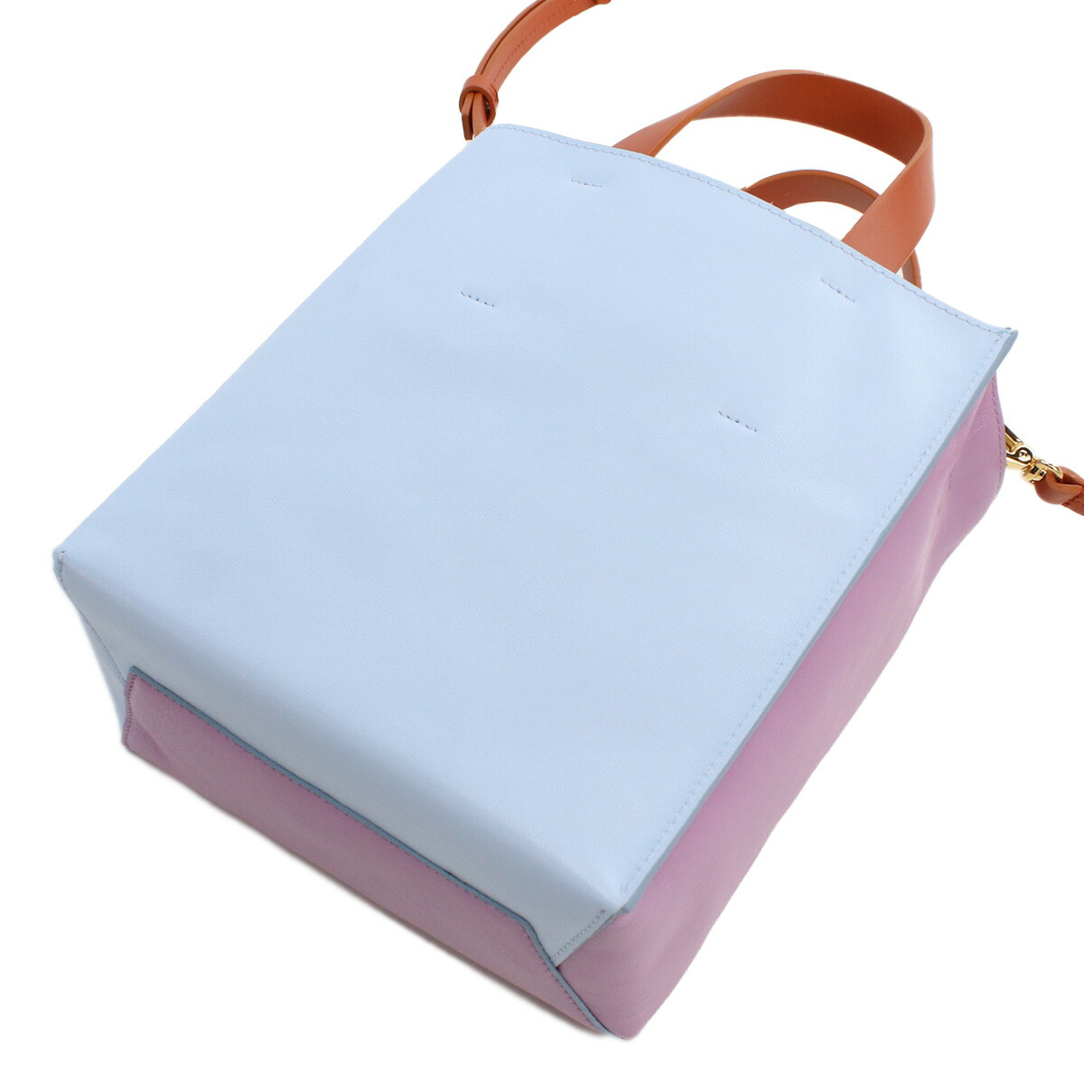マルニ トートバッグ レディース MARNI レザー イタリア SHMP0040Q0 パープル系 ブルー系 バッグ 軽量 手提げ ブランド 高級 おしゃれ プレゼント 女性 実用的 かわいい
