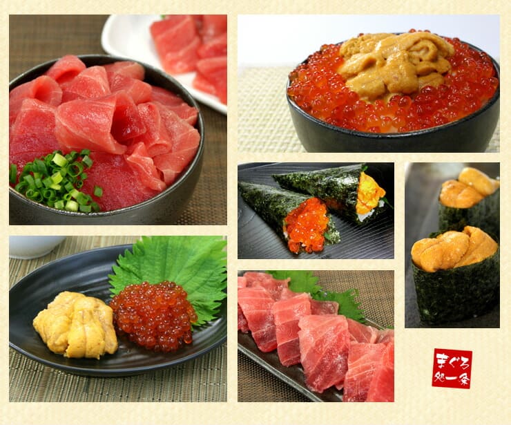 海鮮グルメセット 天然マグロ 中トロ 生ウニ イクラ醤油漬け [中トロ海鮮セット]