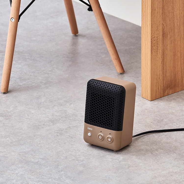 PRISMATE プリズメイト 人感センサー付 セラミックファンヒーター キャメル PR-WA023