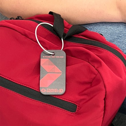 荷物紛失時に便利 TRAVEL SENTRY TSID 荷物タグ レッド