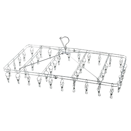 ピンチハンガー フォールディングハンガー ピンチ42個付き メタリア