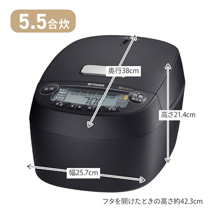 タイガー 圧力IHジャー 5.5合炊き オフホワイト JPV-X100WO