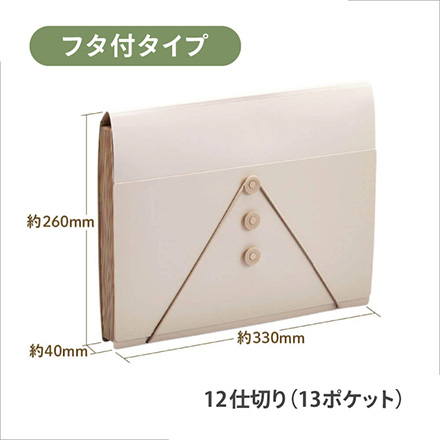 キングジム サクッと整理 ドキュメントファイル フタ付 白 FDC