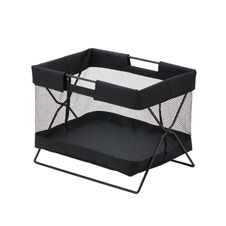 サイドバッグスタンドボックス カバン置き 荷物入れ ミニ 黒 FDC