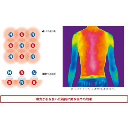 コラントッテ TAO スリム アラン ミニ 磁気 ネックレス シャンパンゴールド×ルビーレッドラメ(RD) ARAN mini ABARO02 L