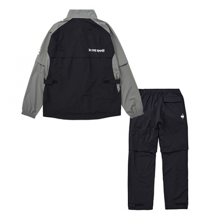 ルコック ゴルフ QGMXJH00W ストレッチフォーサー レインウエア 上下セット カッパ 雨対策 ブラック(BK00)/LL