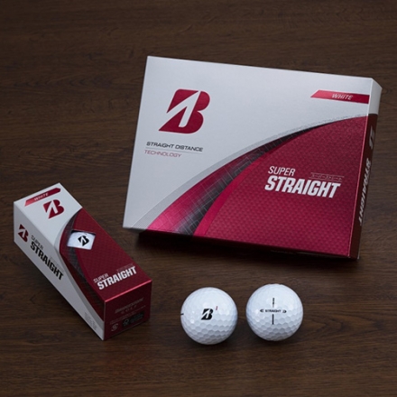 ブリヂストン SUPER STRAIGHT ゴルフボール 1ダース/12球 イエロー