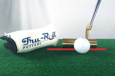 トゥルーロール TR-i クランクネック ブラックPVD仕上げ パター ＋ 補助ガイドライン付 全長3m パターマット 34インチ/3m