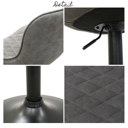 カウンターチェア背もたれ付き 昇降 回転 ラウンドカウンターチェア 模様付き ガス圧式 高さ調節 無段階調節 キッチンカウンター カフェ