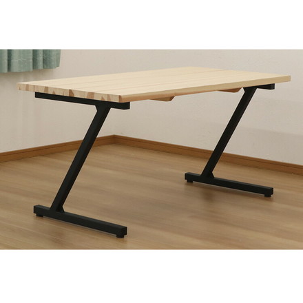 DIYテーブル 金属脚 Z型タイプ 幅63cm×高さ67cm 2本組 テーブルキッツ テーブル 天板 組立 組み合わせ自由 シンプル