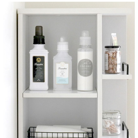 DOLLY隙間収納 DOK160-30SS WH ホワイト 幅30cm すき間 洗面所 収納 洗濯機横 ランドリー収納