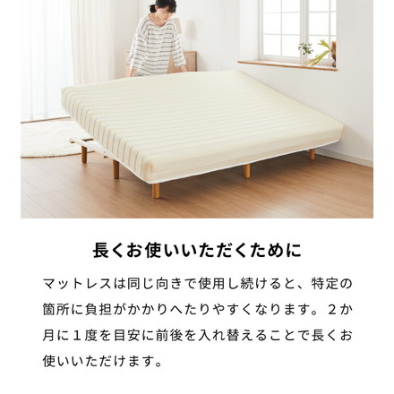 脚付きマットレス シングル ベッド ボンネルコイル 圧縮梱包 マットレス 脚付き 体圧分散 すのこベッド すのこ ホワイト