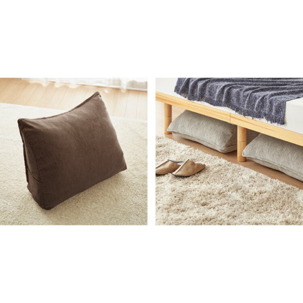 布団収納 クッション 65×50 2個セット グリーン