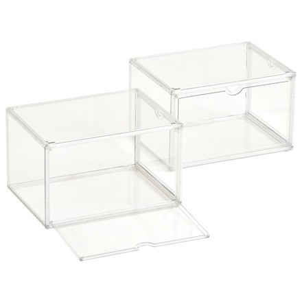 靴箱 コンパクト スリム 2個セット マルチクリアボックス 2個セット 幅36cm マルチクリアボックス 2個