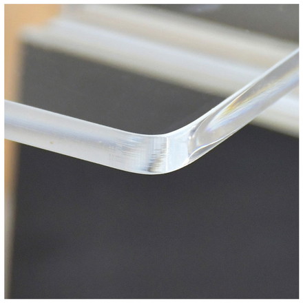 日本製 2way アクリルテーブル コの字型 完成品 10mm厚アクリル使用 透明 クリア