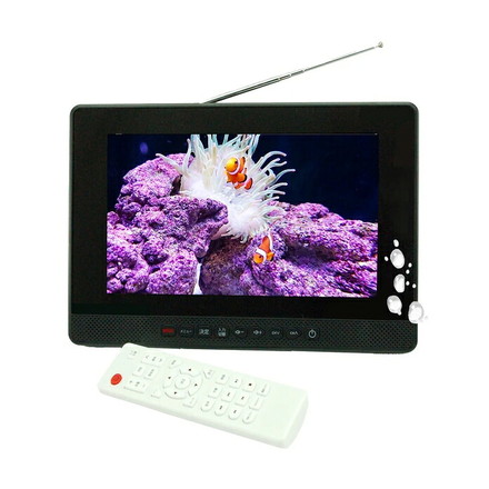 ポータブルテレビ 防水テレビ 9インチ ラジオ メディアプレーヤー ワンセグTV FMワイドラジオ 充電式 防水レベルIPX6 AWT-90BK arwin