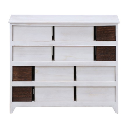 チェスト 4段 アンティーク ミッシェル2 ホワイト 白 フレンチカントリー調 収納 引き出し